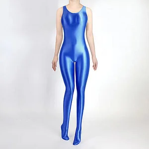 Sexy full body bodysuit shiny tights