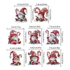 8Pcs Christmas Gnome Diamond Art Hanging Hooks Diamond Painting Hooks DIY Crafts
