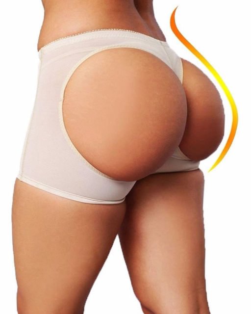 Women Butt Lifter Shaper Tummy Control Panties Buttocks Open Instan Boyshorts