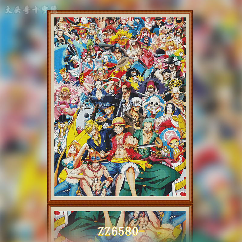 [ZZ6580-ONE PIECE] Cross stitch printing 2024 new modern simple cartoon animation Painting Fairy Cross Stitch