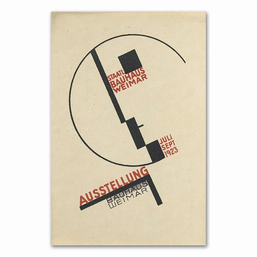 Posters and Prints Bauhaus Ausstellung 1923 Weimer Exhibition Poster Wall Art Picture Canvas Painting for Room Home Decor