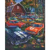 uk.everydayedeals (Limited Stock)11ct Stamped Cross Stitch -Villa Car(40*50cm)