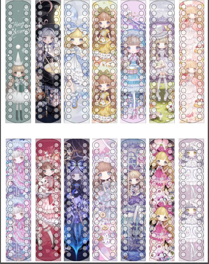 SBX32- [with number] [14 sets of big-eyed doll series DMC bilateral wire board] Painting Fairy Cross Stitch