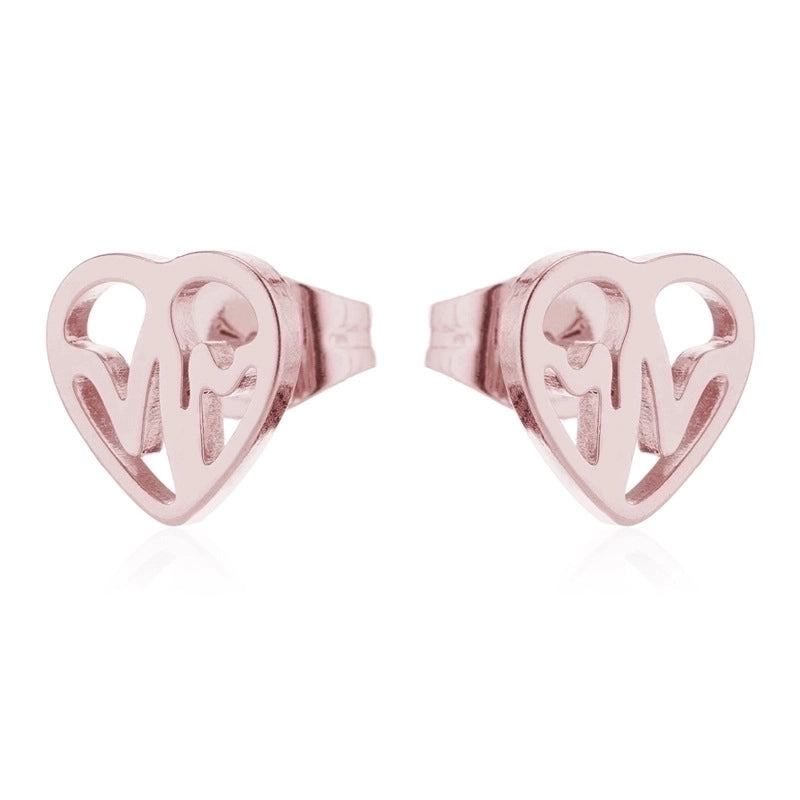 Minimalist Korean Style Geometric 304 Stainless Steel No Inlaid 18K Gold Plated Ear Studs