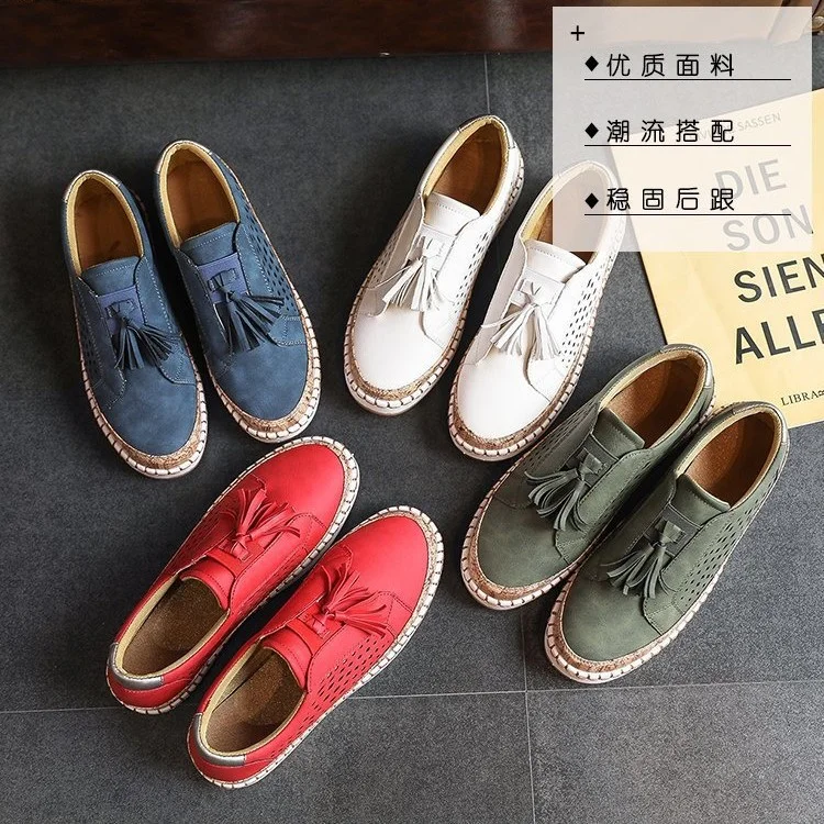 Breakj Breakj Ms. Casual Flat-Soled Single-Shoe Large-Size Round Head Pedaled Shoes Tuxedry Single Shoes