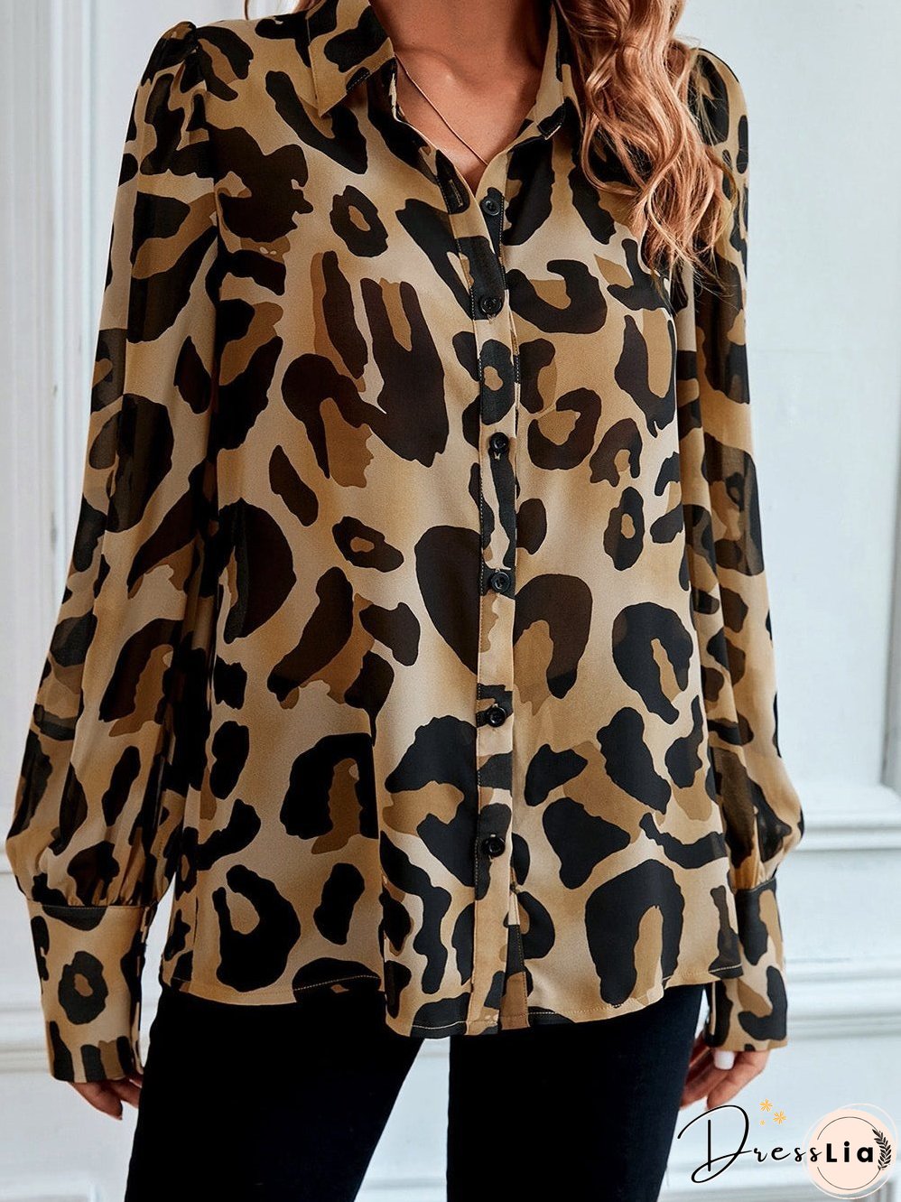 Contemporary Leopard Print Blouse