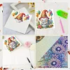 6Pcs Diamond Painting Birthday Gnome Diamond Painting Greeting Card for Adults Beginners
