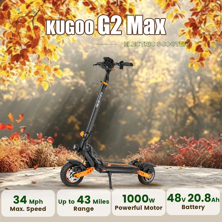 KUKIRIN G2 Max Electric Scooter | Super Range & Monster Speed 1000W Motor