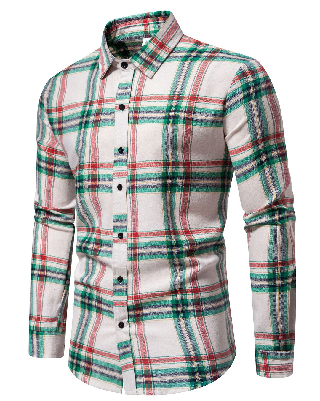 Men's Classic Check Long Sleeve Shirt 0207