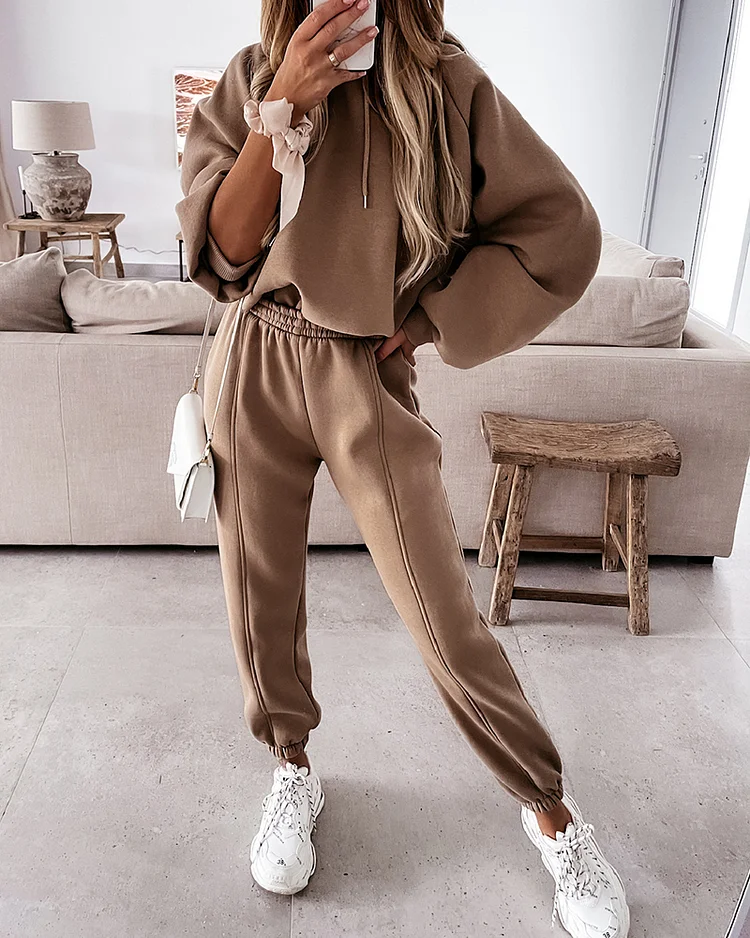 Hoodie Pants Casual Two-Piece Suit