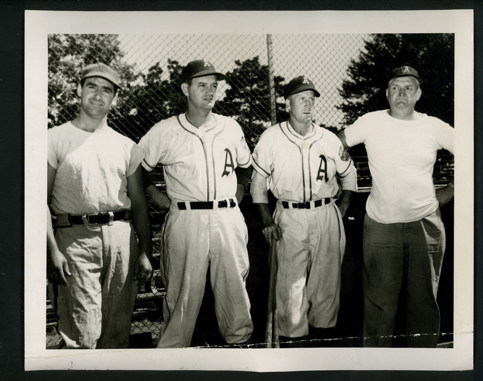 Joe Boley & scouts Sporting News Press Photo Poster painting Philadelphia A's