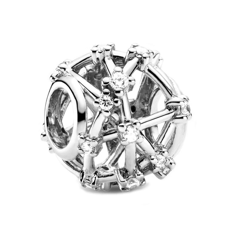 1 PC/Package Metal Rhinestones Plating Inlay Polished Pendant Beads