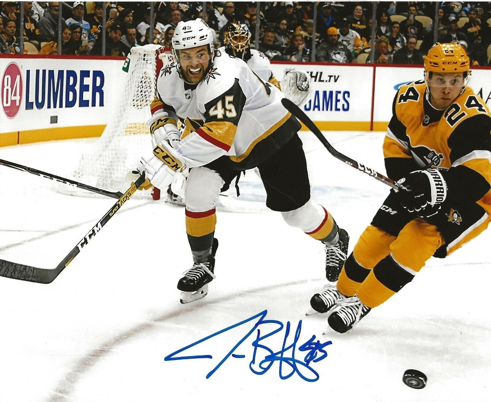 Jake Bischoff signed Las Vegas Golden Knights 8x10 Photo Poster painting autographed 3