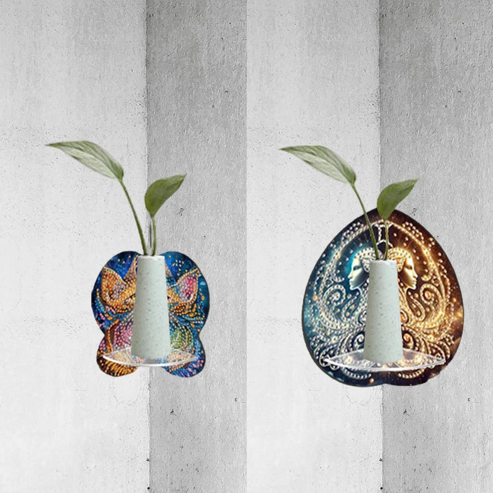 2pcs 2D Flat DIY Diamond Art Pendant DIY Home Decor Hanging Charm (Goddess)