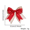 Festive Christmas Tree Gift Decor Double Layers Bowknot 