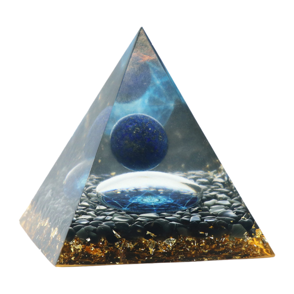 

6cm Natural Orgonite Pyramid Chakra, 501 Original