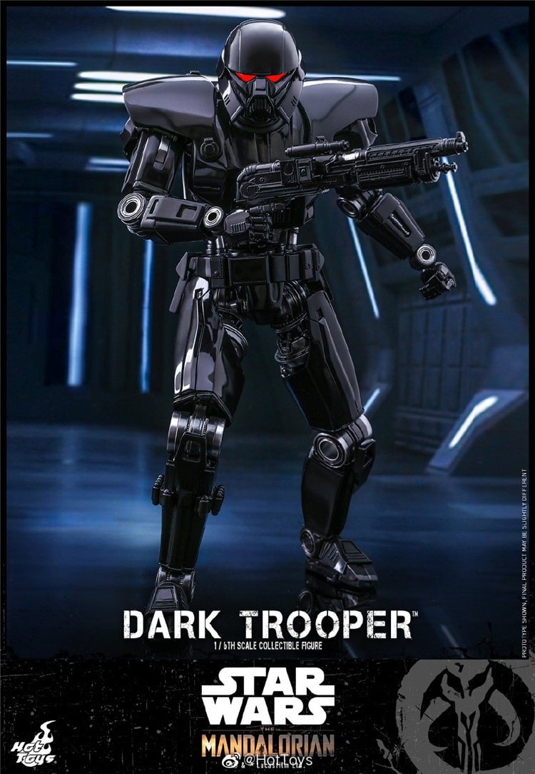 【IN STOCK】Hottoys TMS032 Star Wars The Mandalorian Dark Trooper 1/6 Scale Action Figure