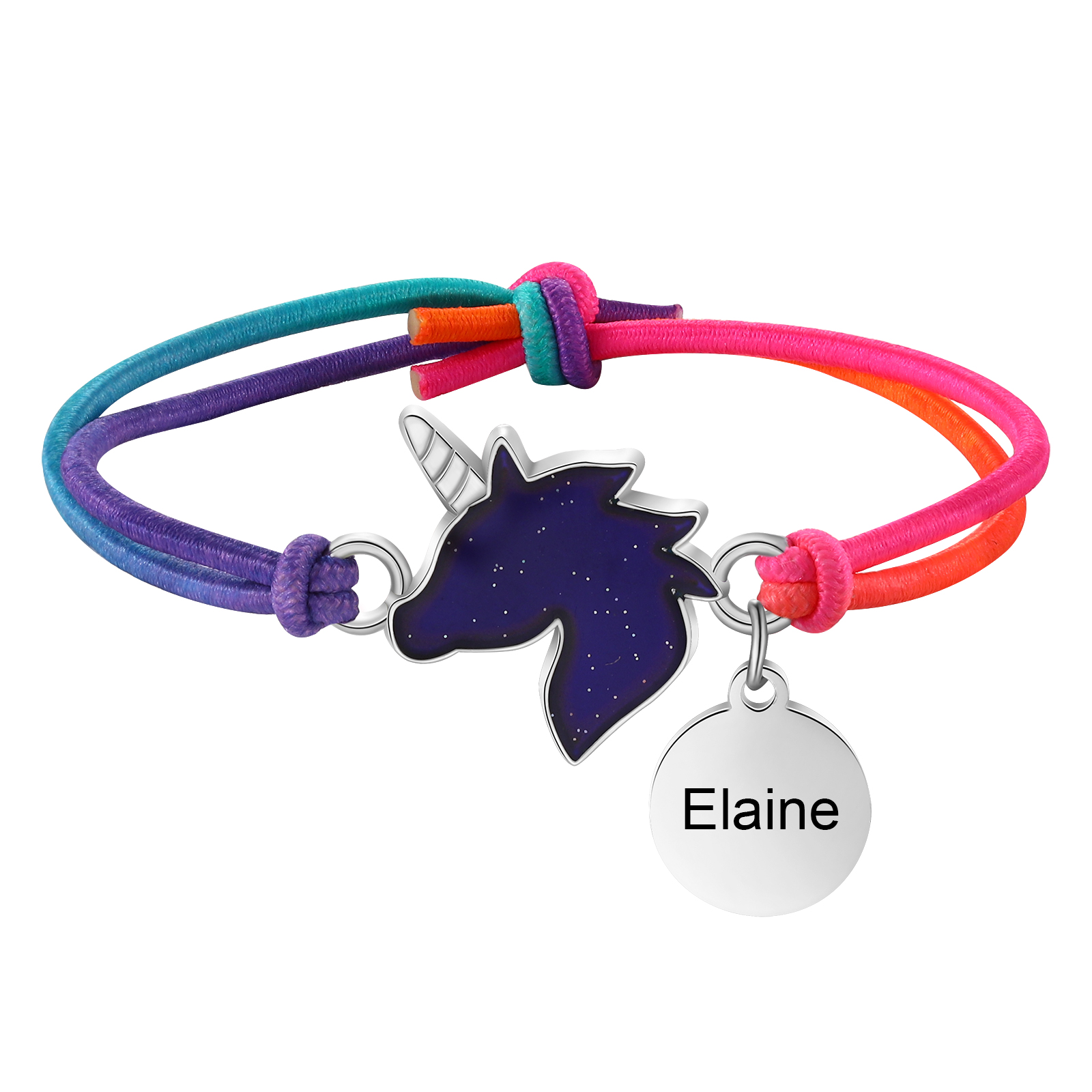 Custom 2 Names Bracelet Set 2 Pieces Hair Ties Back To School Gift for Girls Sisters Best Friends-Jessemade AU