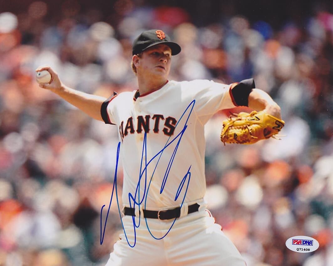 Matt Cain SIGNED 8x10 Photo Poster painting San Francisco Giants PSA/DNA AUTOGRAPHED