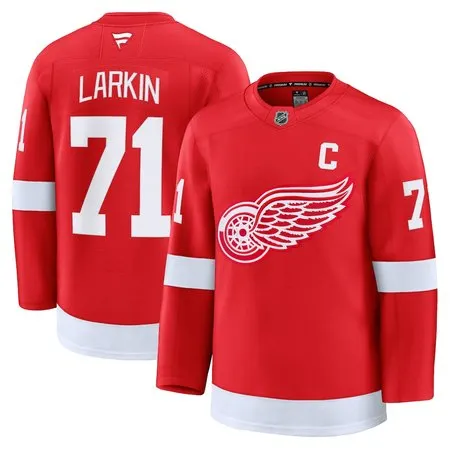 Youth Detroit Red Wings #71 Dylan Larkin Red 2024-25 Stitched Jersey