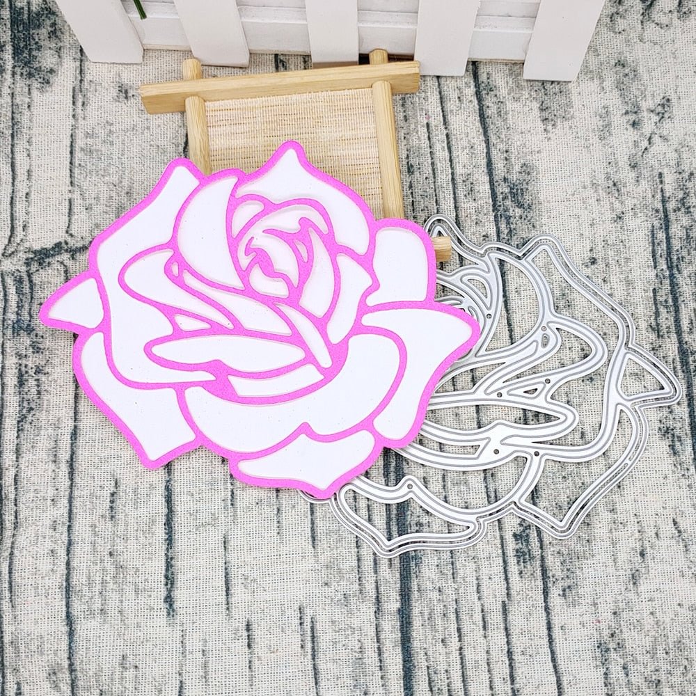 New Roses flowers Metal Cutting Dies Decorative Scrapbooking Steel Craft Die Cut Embossing Paper Cards Stencils