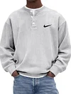 Men's Casual Loose-Fitting Crew Neck Sweatshirt