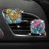 (US Local)Diamond Painting Car Aromatherapy Vent Clip Bling Air Vent Decorations (C)