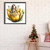 Diamond Painting-DIY Full Square Drill Yellow Cute Flower Fairy(35*35CM)