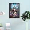 Feather Angel Girl - Round AB Drills Diamond Painting(65*45cm)