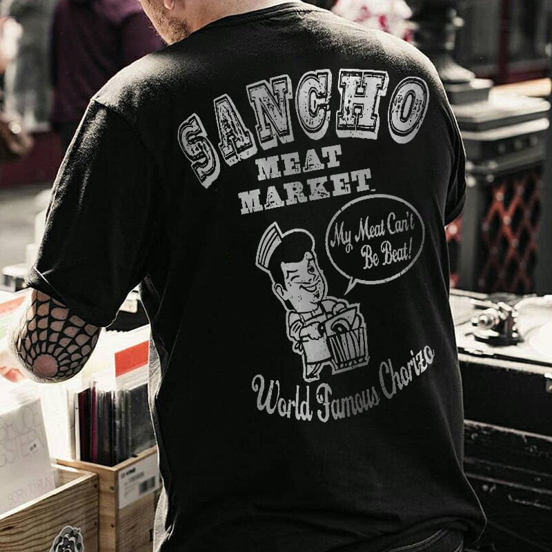 Meat market and chef funny design T-shirt -  