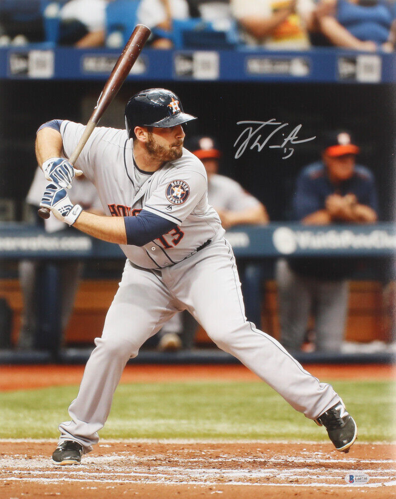 Tyler White Signed Houston Astros 16x20 Baseball Photo Poster painting Poster (Beckett Hologram)