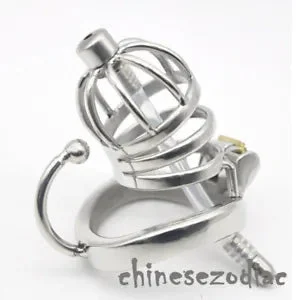 pornhint Pornhint Male Chastity Belt Locking Cage Tube Stainless Steel Device Restraints