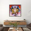 Diamond Painting-DIY Crystal Rhinestone Wolf Hat Girl