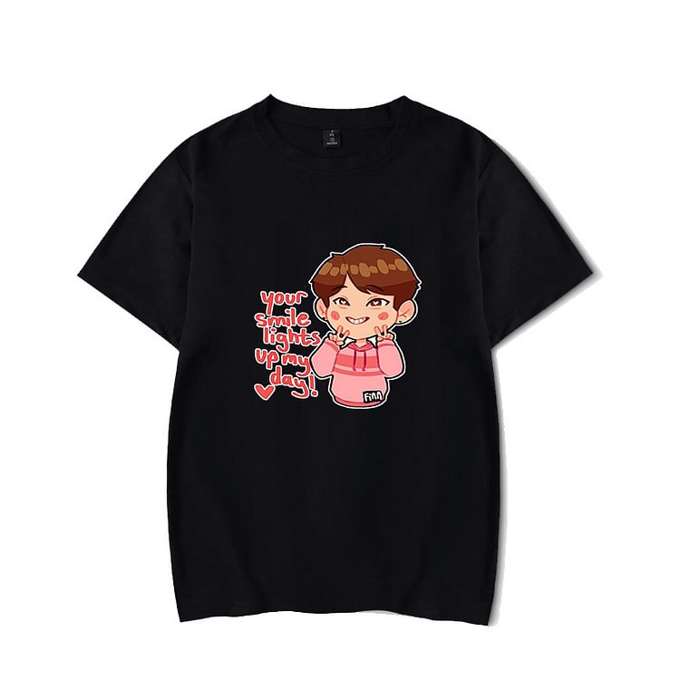 Stray Kids Cartoon Cute Casual T-shirt