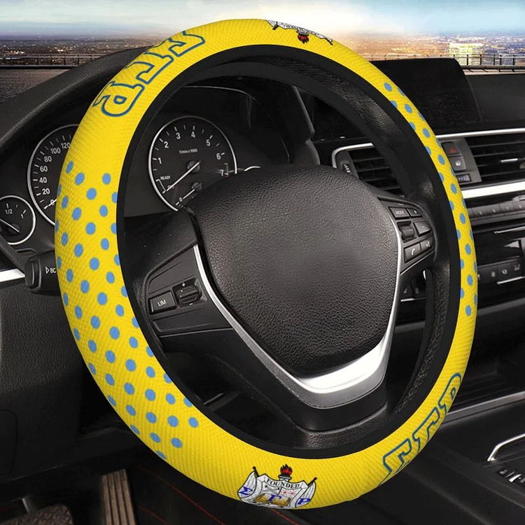 Double-layer thickened steering wheel cover