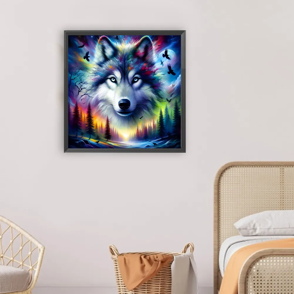 Diamond Painting - Full Round Drill - Wolf(Canvas|30*30cm)