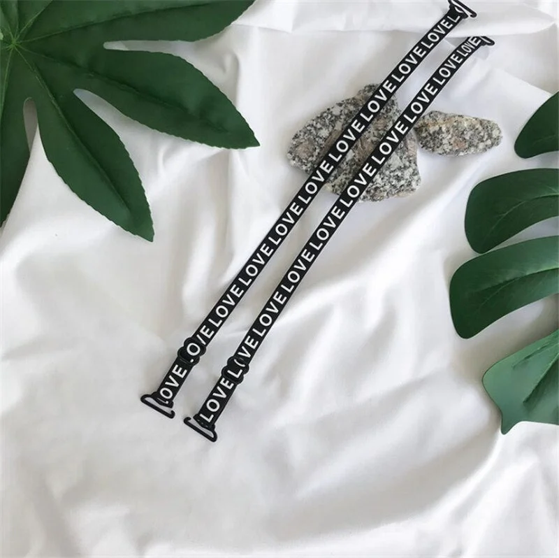 Adjustable Bras Straps Sexy Brassiere Invisiable Lenceria Straps Beauty Back Letters Shoulder Strap Underwear Bra Accessories