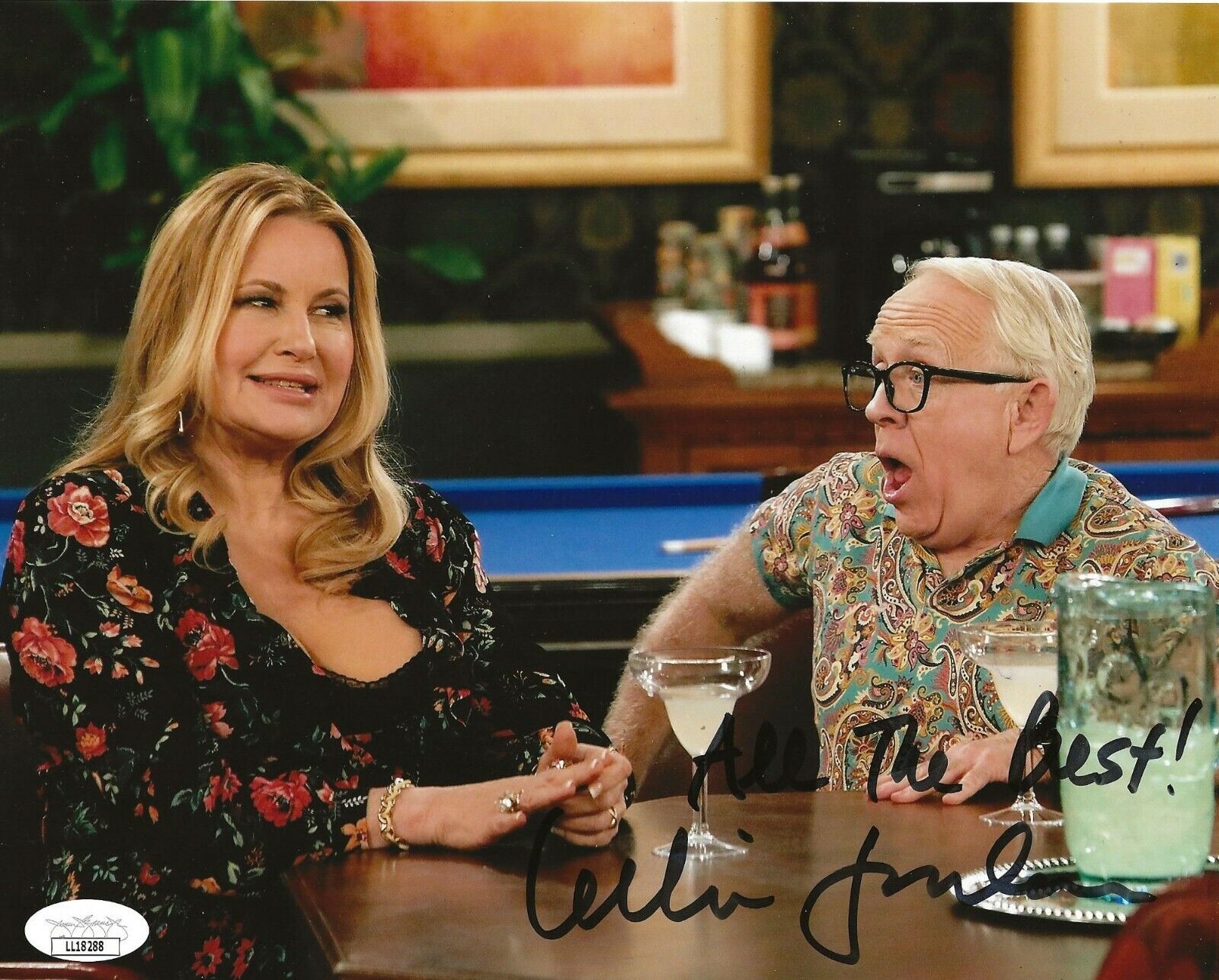 Leslie Jordan signed The Cool Kids 8x10 Photo Poster painting autographed Sid 5 JSA Certified