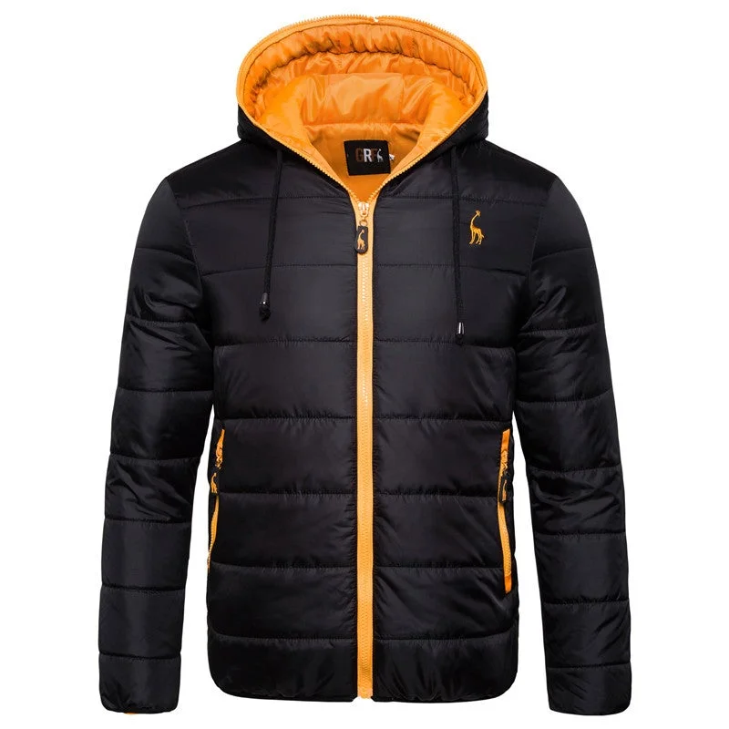 Hooded Regular Fit Cotton Jacket For Men