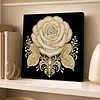 DIY Pearl Painting Rose for Home Wall Decor with Frame(30x30cm)