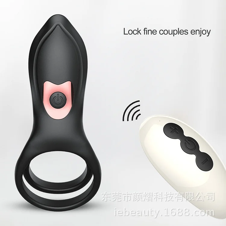 Wireless Remote Control Lock Sperm Ring Husband And Wife Share Vibration Ring