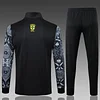 Joyfball 2024/2025 Brazil Long Zipped Jesus Jacket Black Football Jersey 1:1 Thai Quality 