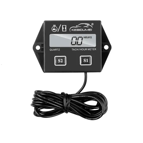 Auto Electronics Car Tach Hour Motorcycle Meter Digital Tachometer Waterproof LCD Display For Boat Motor Moto Marine