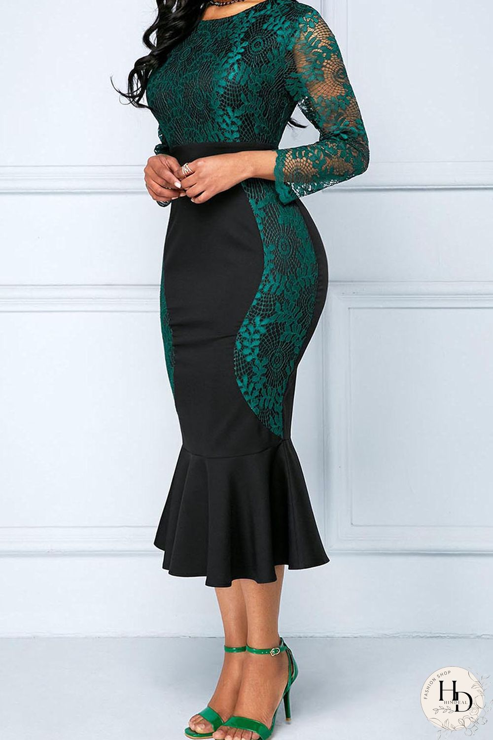 Red Sexy Solid Embroidered Hollowed Out Split Joint O Neck Trumpet Mermaid Dresses