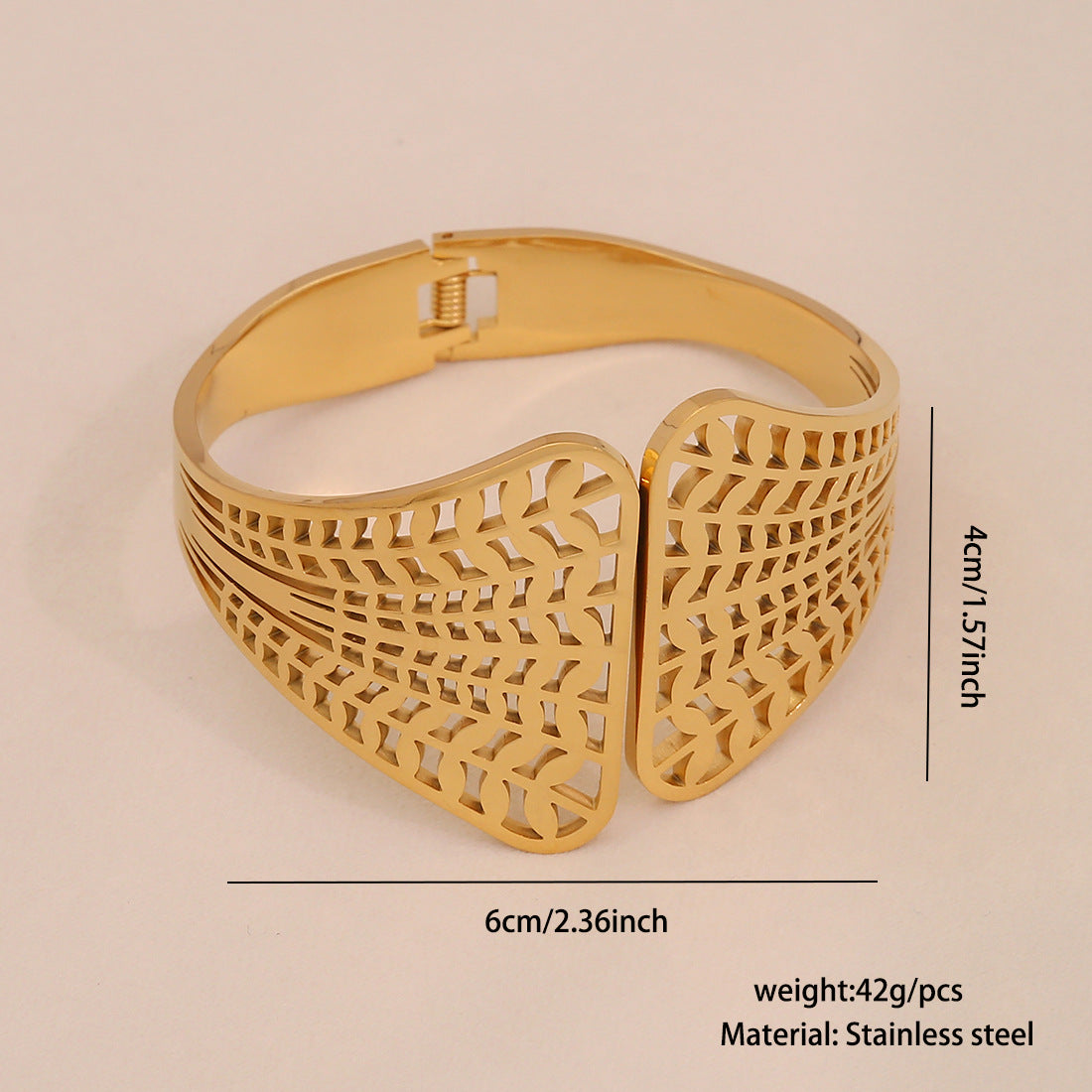 Personalized Exaggerated Flower Bracelet Niche Hand Accessories Ins Stainless Steel Jewelry B626