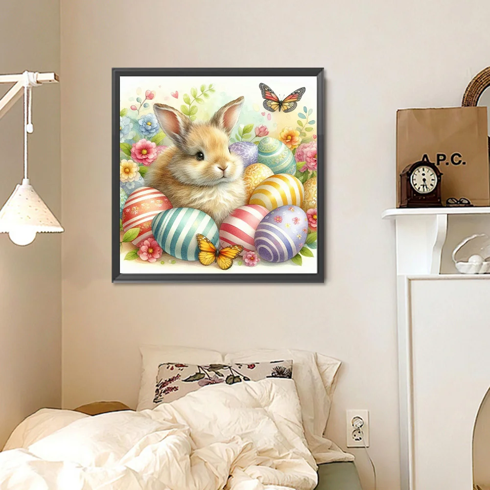 Diamond Painting - Full Round Drill - Easter Bunny(Canvas|30*30cm)