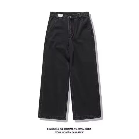 Yelocycle Japanese Harajuku Y2k Straight Pants Evisus Baggy Jeans Men Embroidered Printed Loose Jeans Women Wide Leg Pants Men Hip Hop