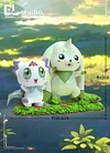 Small & Big Scale Culumon & Terriermon - Digimon Resin Statue - EL Studio