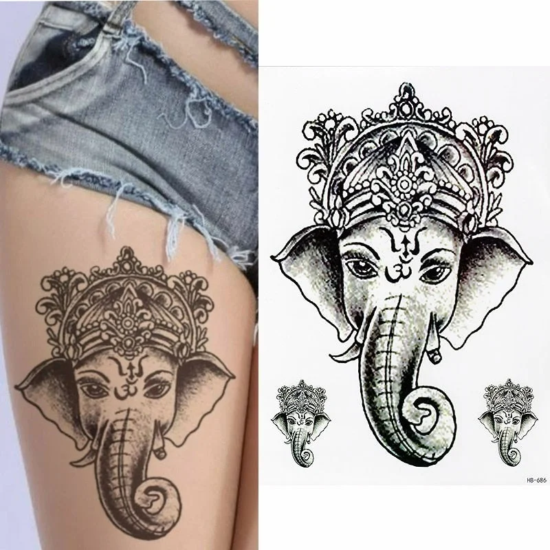 EAGLE TEMPORARY TATTOO - BLACK, BALD EAGLE, MENS, WOMENS, KIDS, REALISTIC, FAKE