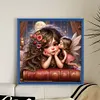 Girl-11CT Stamped Cross Stitch 40*40cm/15.75*15.75in